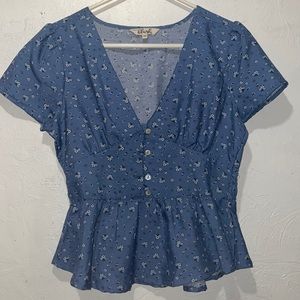 Cinched blouse